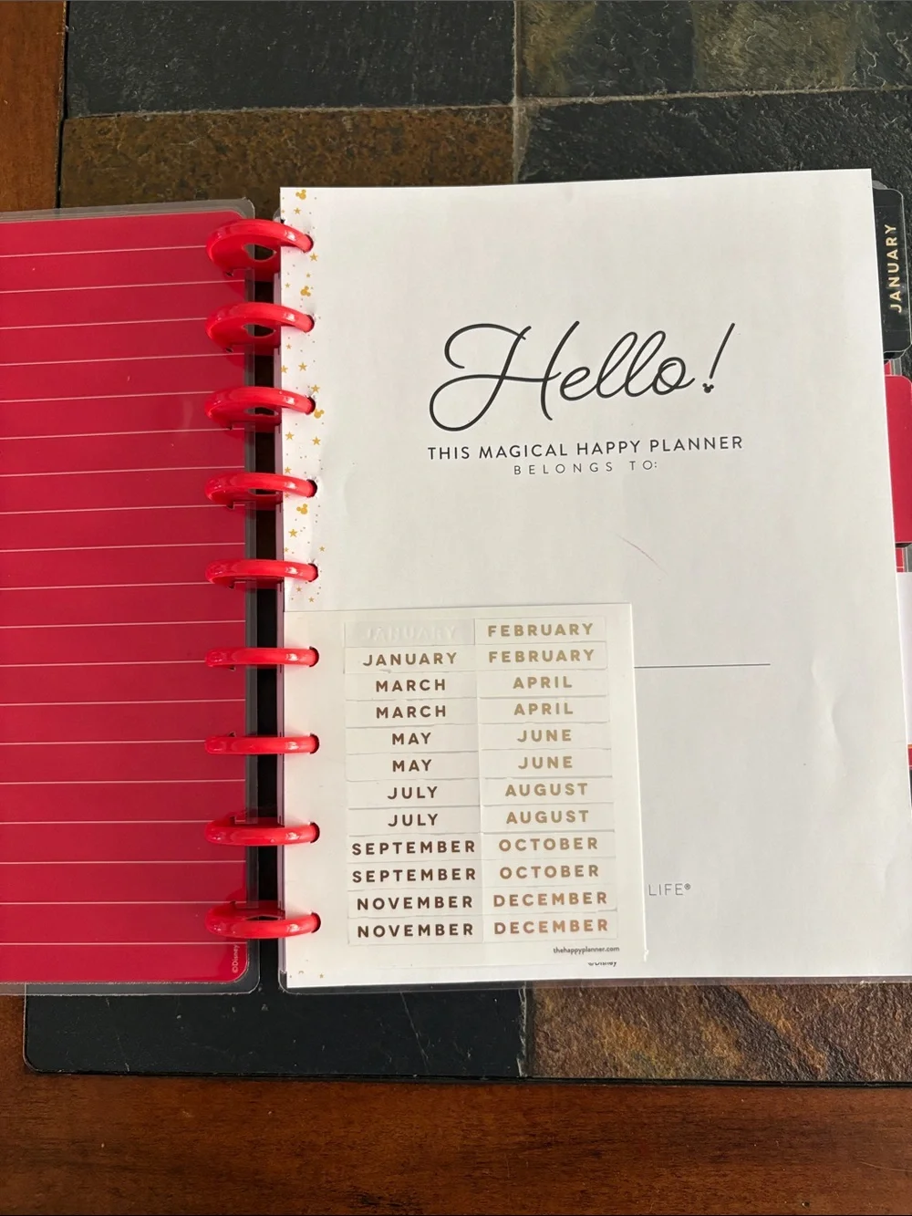 The Happy Planner bright red